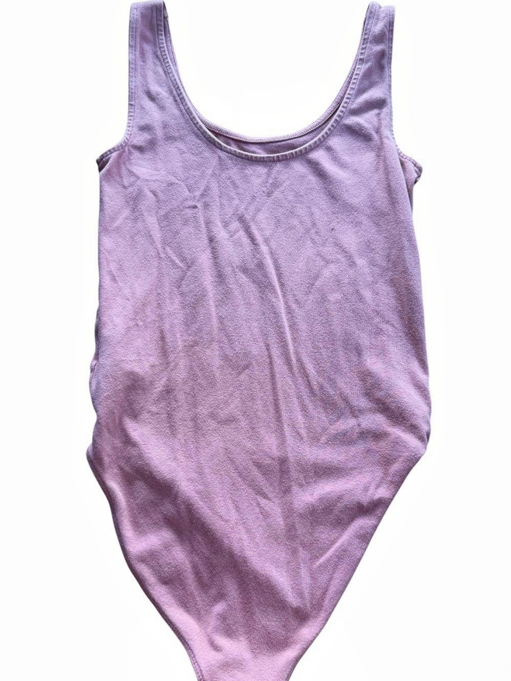 GAP Womens Pink Scoop Neck Tank Top Bodysuit Size XS Snap Closure Casual Stretch - Picture 2 of 5